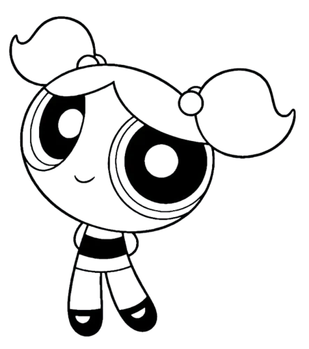 Cartoon temp 25, Cartoon, cartoon, The_Powerpuff_Girls, Bubbles, easy