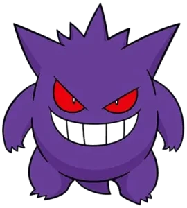 Gengar, Cartoon, anime, Pokemon, easy