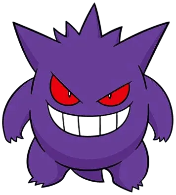 Gengar, Cartoon, anime, Pokemon, easy