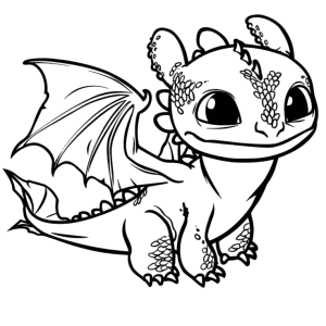 Toothless, Cartoon, cartoon, How_to_Train_Your_Dragon, easy