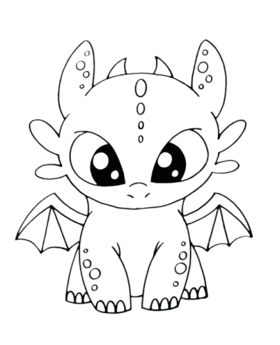 Toothless, Cartoon, cute, dragon, easy, US