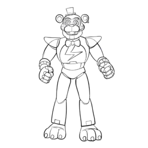 Freddy_Fazbear, Cartoon, cartoon, Five_Nights_At_Freddy\'s, normal