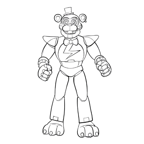 Freddy_Fazbear, Cartoon, cartoon, Five_Nights_At_Freddy\'s, normal