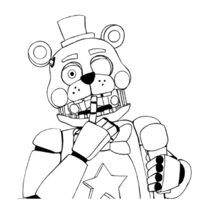 Freddy-Fazbear, Cartoon, cartoon, Five-Nights-at-Freddy\'s, normal