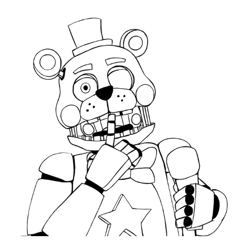 Freddy-Fazbear, Cartoon, cartoon, Five-Nights-at-Freddy\'s, normal