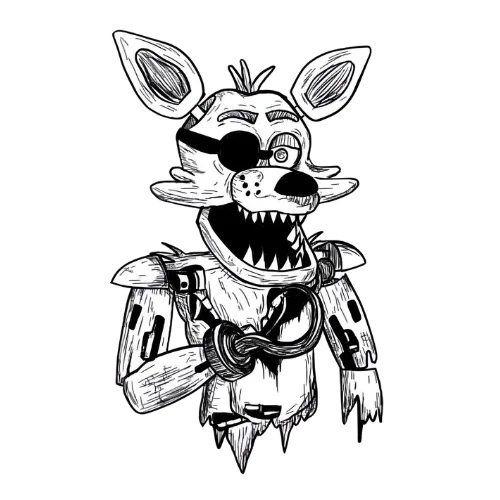 Foxy_2, Cartoon, cartoon, Five_Nights_at_Freddy\'s, Foxy, normal