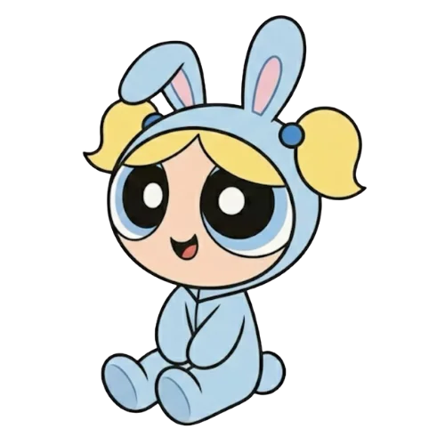 Powerpuff_Girls_1, Cartoon, cartoon, Powerpuff_Girls, Bubbles, easy