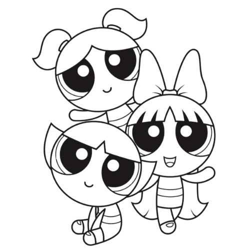 Powerpuff_Girls_4, Cartoon, cartoon, Powerpuff_Girls, Blossom_and_Bubbles_and_Buttercup, normal