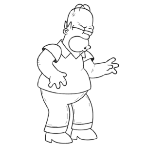 ANGRY GESTURE, Cartoon, The_Simpsons, Homer_Simpson, easy, famous