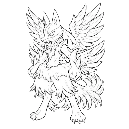 Angle Lucario, Cartoon, pokemon, lucario, normal, famous