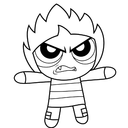 Angry Butch, Cartoon, Powerpuff_Girls, Butch, normal, famous
