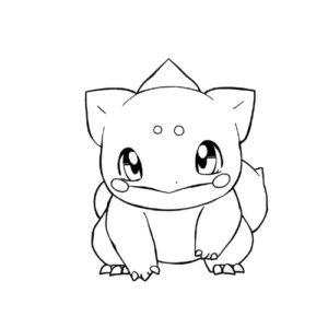 Baby Bulbasaur, Cartoon, pokemon, bulbasaur, easy, famous