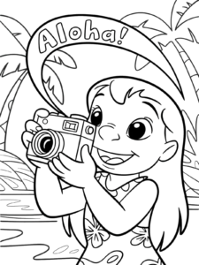 Baby Lilo, Cartoon, Lilo_and_Stitch, Lilo, easy, famous