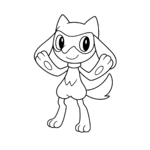 Baby Lucario, Cartoon, unknown_show, unknown_character, easy, JP