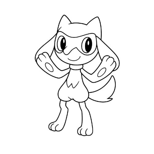 Baby Lucario, Cartoon, unknown_show, unknown_character, easy, JP