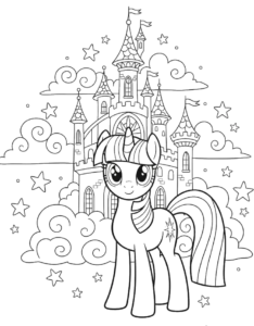 Baby Pony Outline, Cartoon, My_Little_Pony, Twilight_Sparkle, normal, famous