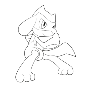 Battle Lucario, Cartoon, pokemon, riolu, easy, famous