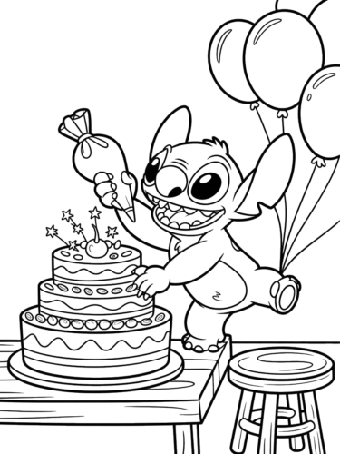 Birthday Stitch, Cartoon, Lilo_&_Stitch, Stitch, normal, famous