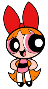 Blossom Smile, Cartoon, The_Powerpuff_Girls, Blossom, easy, famous