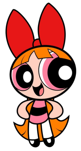 Blossom Smile, Cartoon, The_Powerpuff_Girls, Blossom, easy, famous