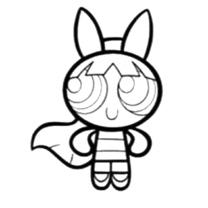 Blossom Stand, Cartoon, The_Powerpuff_Girls, Blossom, easy, famous