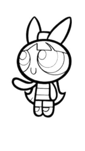 Blossom Wave, Cartoon, The_Powerpuff_Girls, Blossom, easy, famous