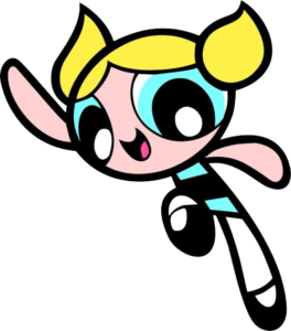 Bubbles Charge, Cartoon, Powerpuff_Girls, Bubbles, easy, famous