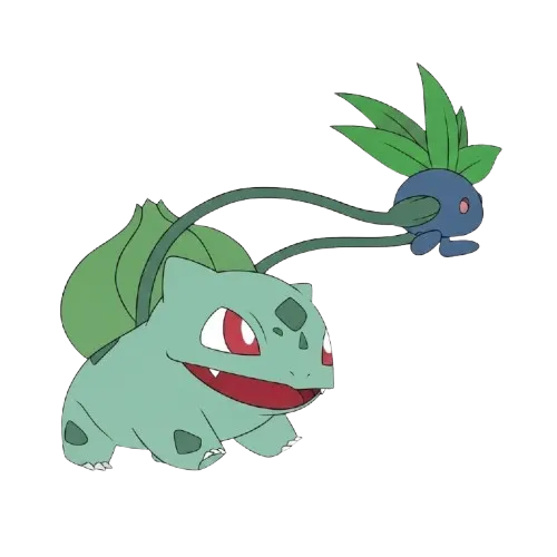 Bulbasaur With Oddish, Cartoon, pokemon, bulbasaur, normal, famous