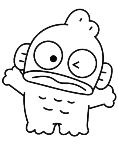 Bule Monster Ghost, Cartoon, character, unknown_character, easy, no_color