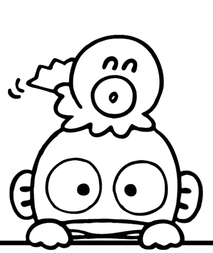 Bule Monster Hello, Cartoon, character, easy, JP, CN