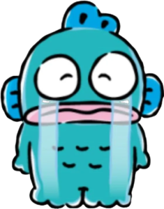 Bule Monster Standing, Cartoon, fish_character, easy, CN, KR