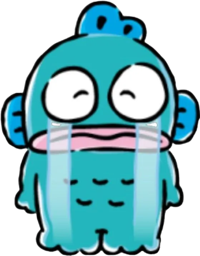 Bule Monster Standing, Cartoon, fish_character, easy, CN, KR
