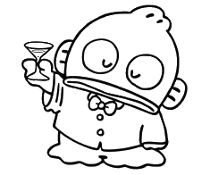Bule Monster Warrior, Cartoon, penguin, easy, US, JP
