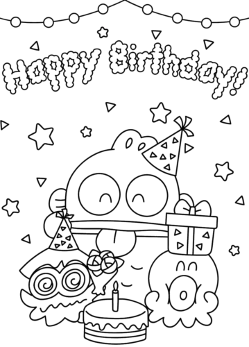 Bule Monster Winter, Cartoon, birthday_card, easy, US, CN
