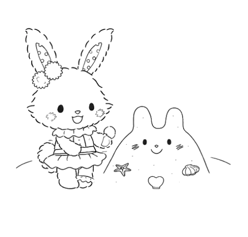 Bunny And Little Cat, Cartoon, animal_characters, easy, JP, US