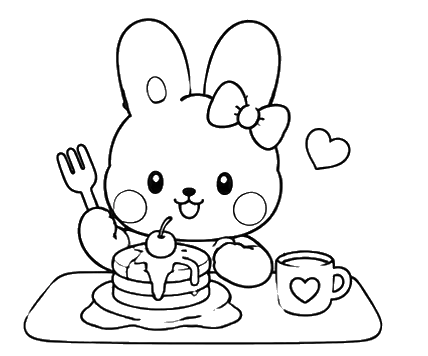 Bunny Hugging Teddy Bear, Cartoon, Hello_Kitty, easy, JP, US