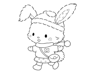 Bunny In Cupcake, Cartoon, anime, unknown_character, easy, famous