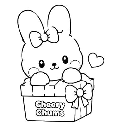 Bunny On Toilet, Cartoon, cute_bunny, easy, JP, US