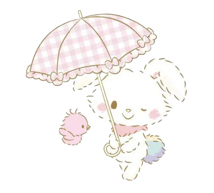 Bunny With Umbrella, Cartoon, anime, unknown_character, easy, famous