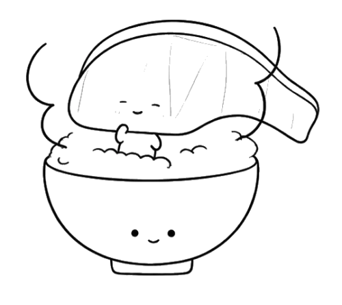 Burger Character, Cartoon, kawaii_food, easy, JP, KR