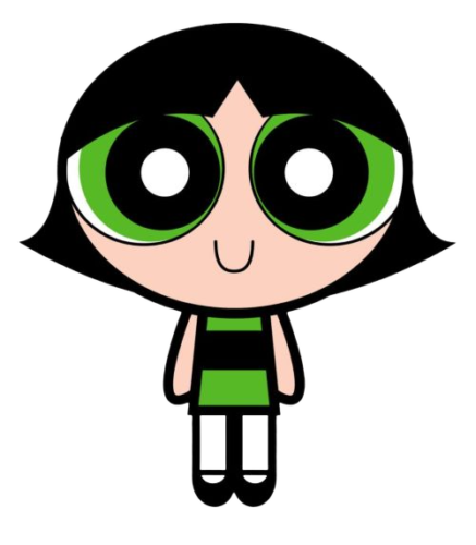 Buttercup Classic Front, Cartoon, powerpuff_girls, buttercup, easy, famous