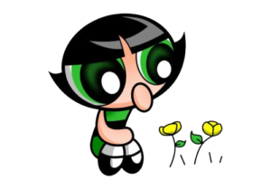 Buttercup Flower Wonder, Cartoon, The_Powerpuff_Girls, Buttercup, easy, famous