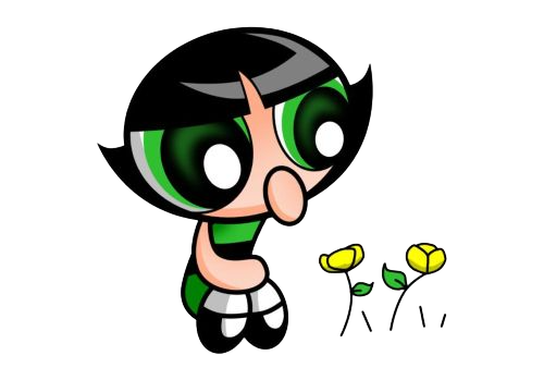 Buttercup Flower Wonder, Cartoon, The_Powerpuff_Girls, Buttercup, easy, famous