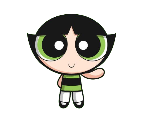 Buttercup Green Star, Cartoon, Powerpuff_Girls, Buttercup, easy, famous