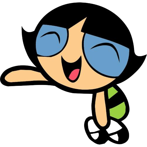 Buttercup Happy Hop, Cartoon, The_Powerpuff_Girls, Buttercup, easy, US