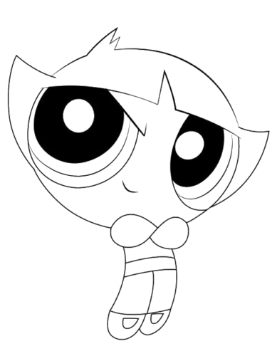 Buttercup Shy Hug, Cartoon, The_Powerpuff_Girls, Buttercup, easy, famous