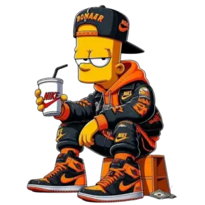 COOL BLACK HOODIE, Cartoon, The_Simpsons, Bart_Simpson, normal, famous