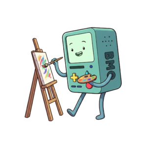 Creative Happy Bmo, Cartoon, Adventure_Time, BMO, easy, famous