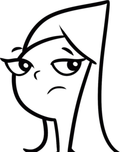 Candace Face Close Up, Cartoon, unknown_show, unknown_character, easy, famous