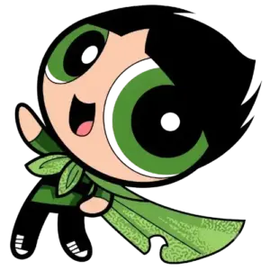 Cape Butch, Cartoon, Powerpuff_Girls, Buttercup, easy, famous